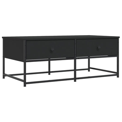 Salontafel Bewerkt Hout 100 x 51 x 40 cm Zwart
