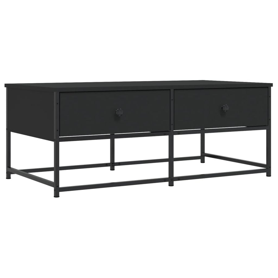 Salontafel Bewerkt Hout 100 x 51 x 40 cm Zwart