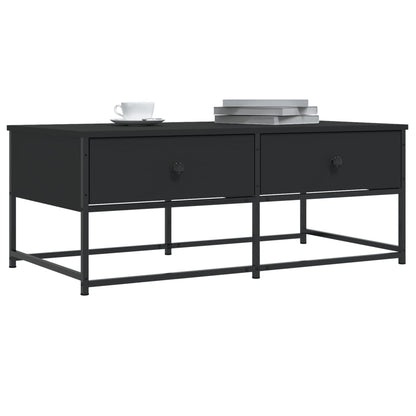 Salontafel Bewerkt Hout 100 x 51 x 40 cm Zwart