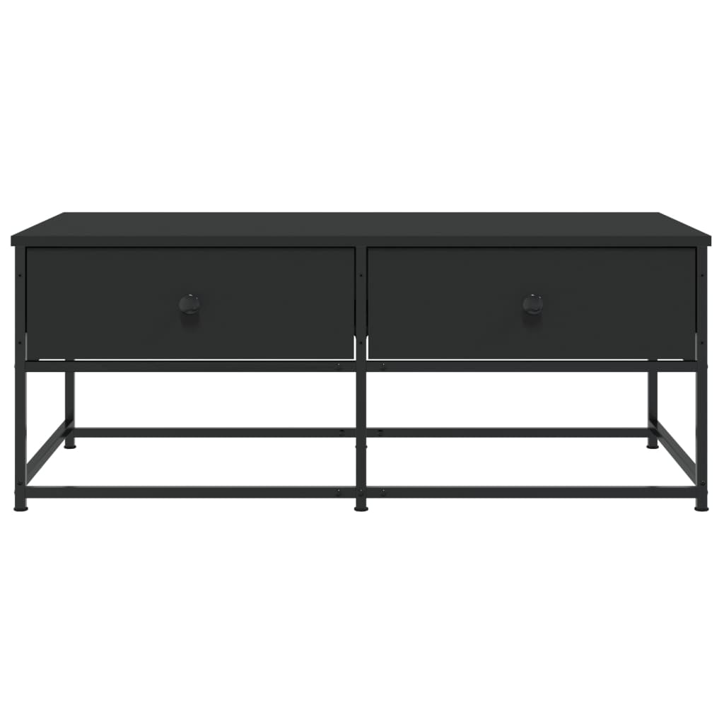 Salontafel Bewerkt Hout 100 x 51 x 40 cm Zwart