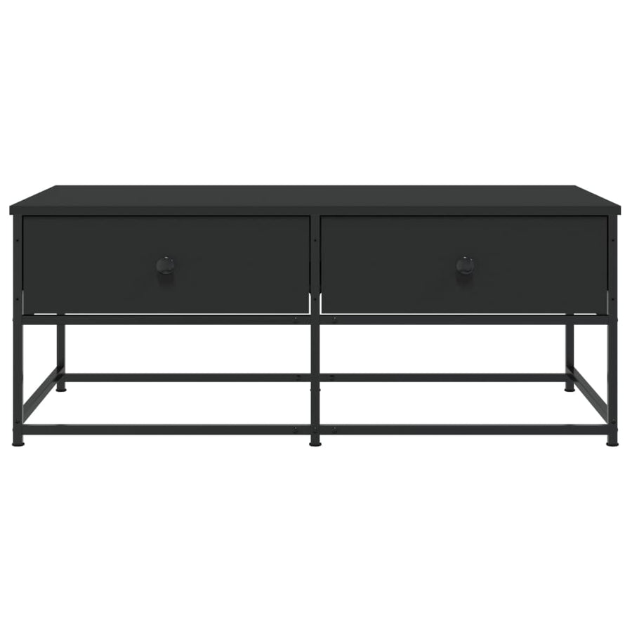 Salontafel Bewerkt Hout 100 x 51 x 40 cm Zwart