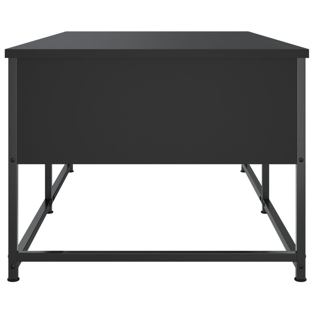 Salontafel Bewerkt Hout 100 x 51 x 40 cm Zwart