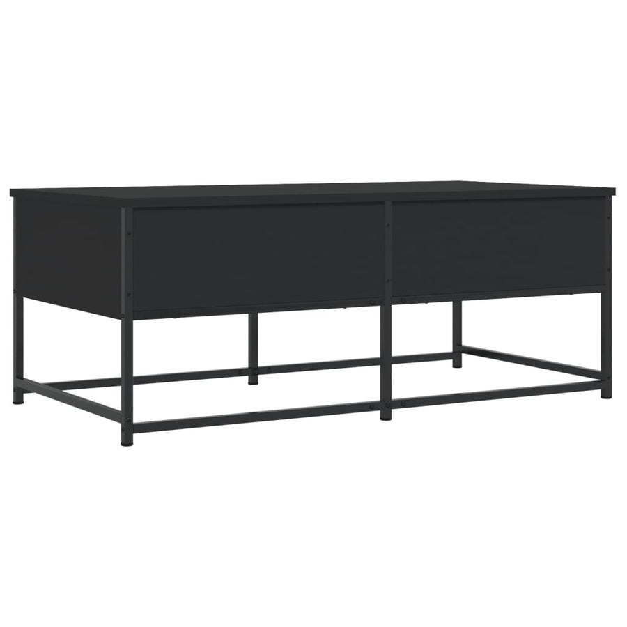 Salontafel Bewerkt Hout 100 x 51 x 40 cm Zwart