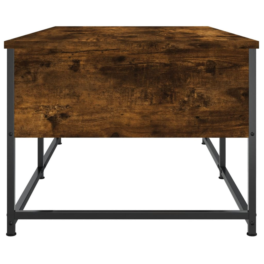 Salontafel Bewerkt Hout Kleurig 100 x 51 x 40 cm Gerookt eiken