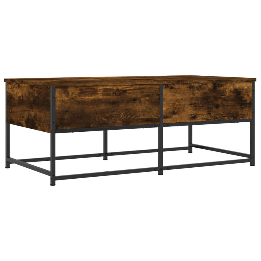 Salontafel Bewerkt Hout Kleurig 100 x 51 x 40 cm Gerookt eiken