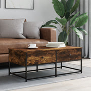 Salontafel 100x51x40 cm bewerkt hout gerookt eiken