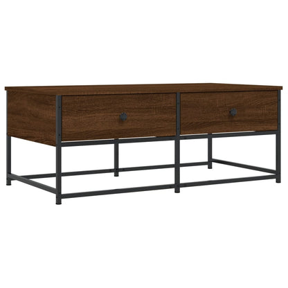 Salontafel Bewerkt Hout 100 x 51 x 40 cm bruin eikenkleur