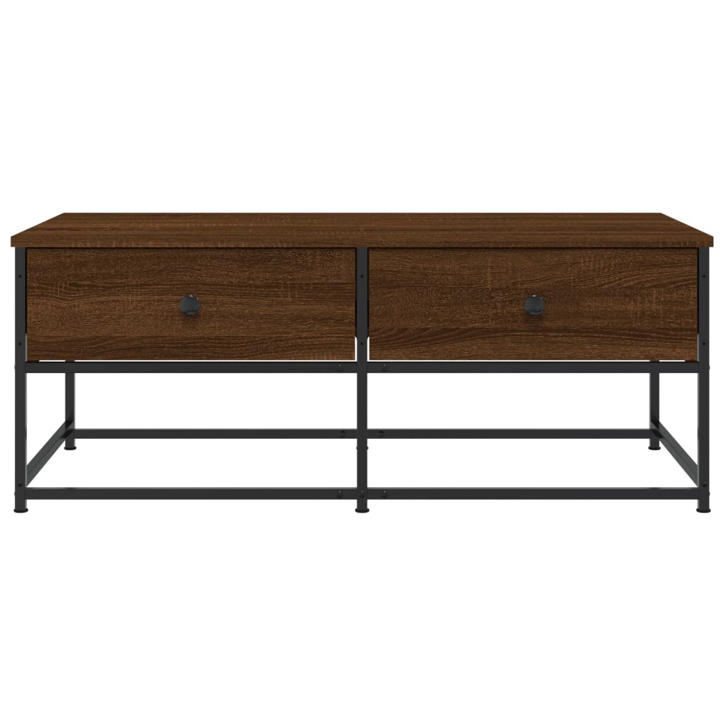 Salontafel Bewerkt Hout 100 x 51 x 40 cm bruin eikenkleur