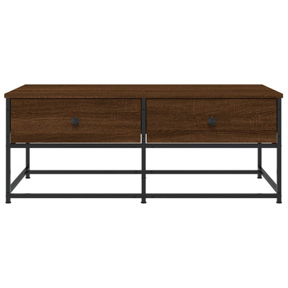 Salontafel Bewerkt Hout 100 x 51 x 40 cm bruin eikenkleur