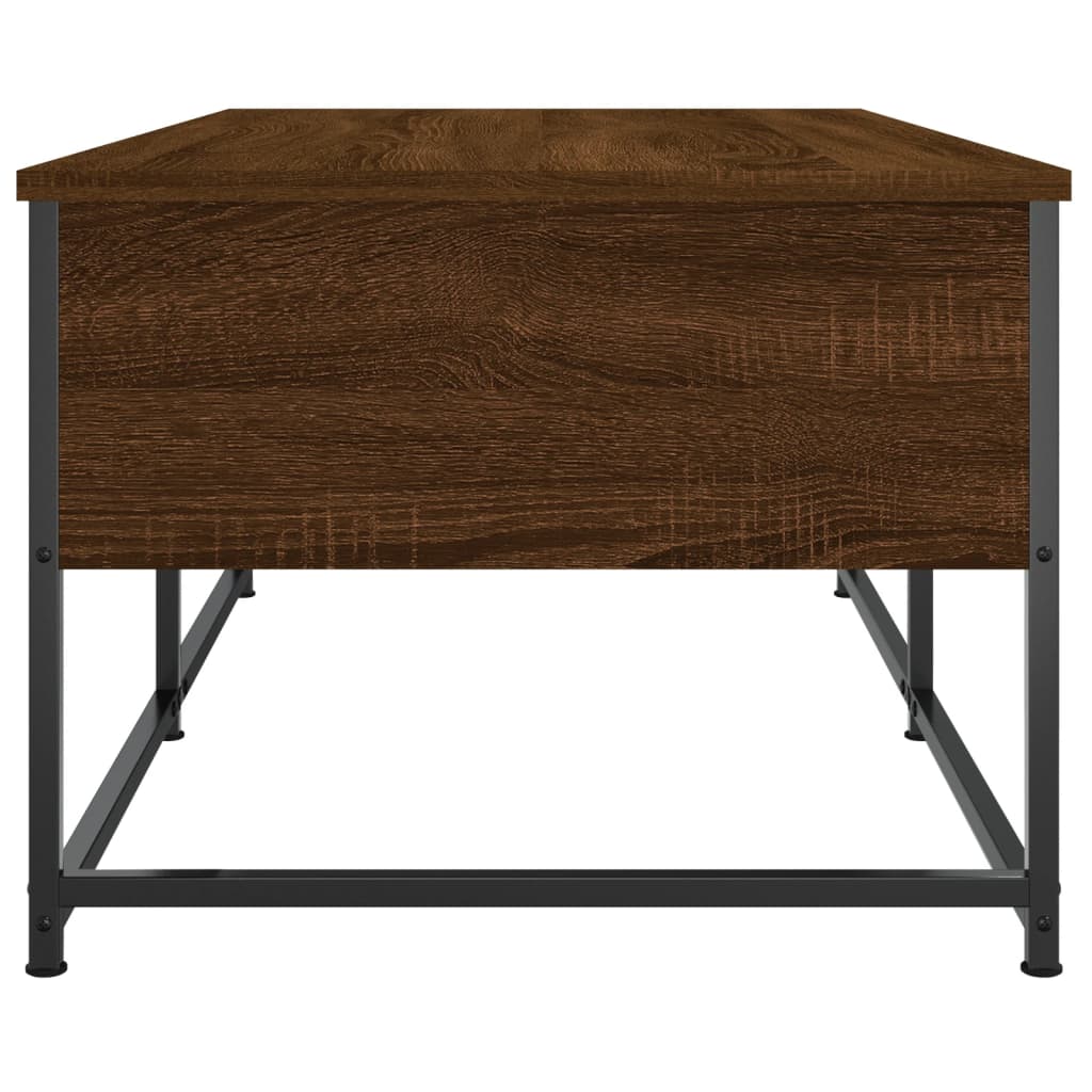 Salontafel Bewerkt Hout 100 x 51 x 40 cm bruin eikenkleur