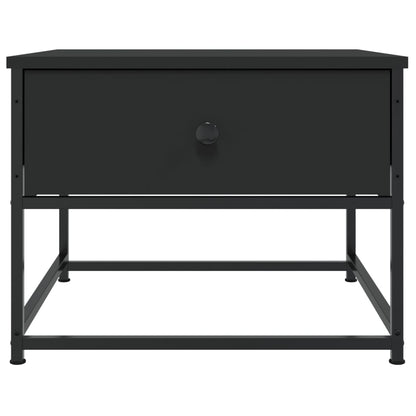 Salontafel Bewerkt Hout 51 x 51 x 40 cm Zwart