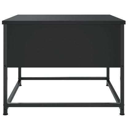 Salontafel Bewerkt Hout 51 x 51 x 40 cm Zwart