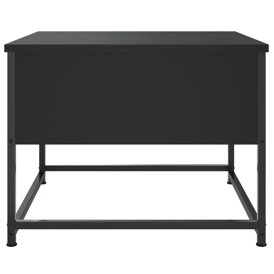 Salontafel Bewerkt Hout 51 x 51 x 40 cm Zwart