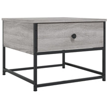 Salontafel Bewerkt Hout Eikenkleurig 51 x 51 x 40 cm Grijs sonoma