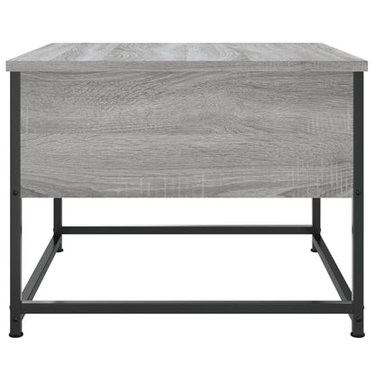Salontafel Bewerkt Hout Eikenkleurig 51 x 51 x 40 cm Grijs sonoma