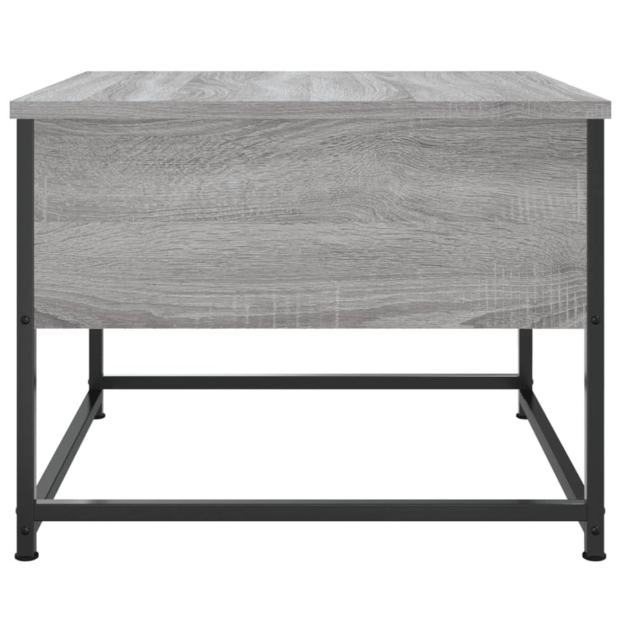 Salontafel Bewerkt Hout Eikenkleurig 51 x 51 x 40 cm Grijs sonoma