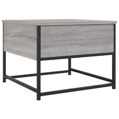 Salontafel Bewerkt Hout Eikenkleurig 51 x 51 x 40 cm Grijs sonoma