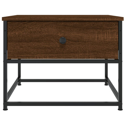 Salontafel Bewerkt Hout 51 x 51 x 40 cm bruin eikenkleur