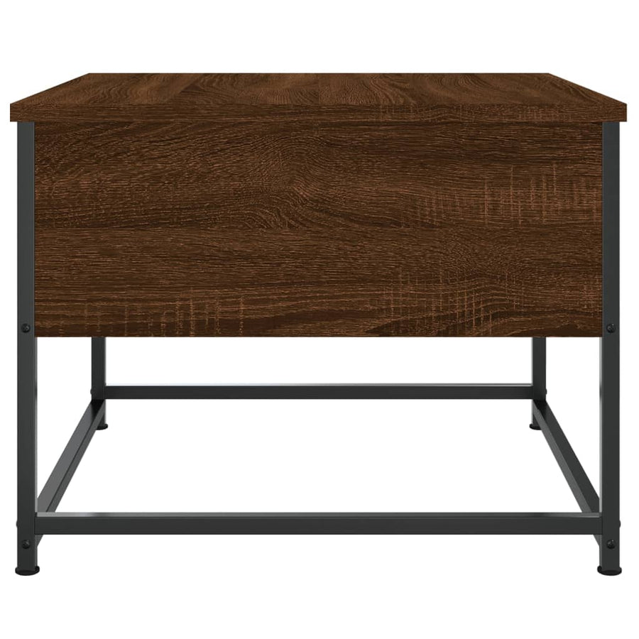 Salontafel Bewerkt Hout 51 x 51 x 40 cm bruin eikenkleur