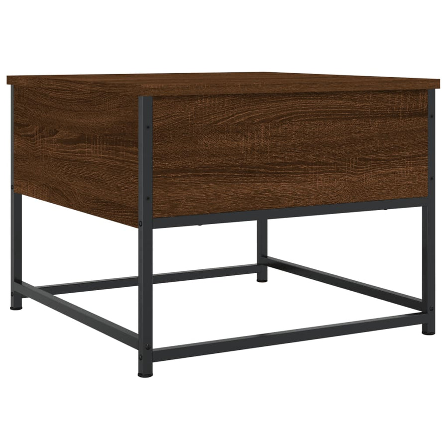 Salontafel Bewerkt Hout 51 x 51 x 40 cm bruin eikenkleur
