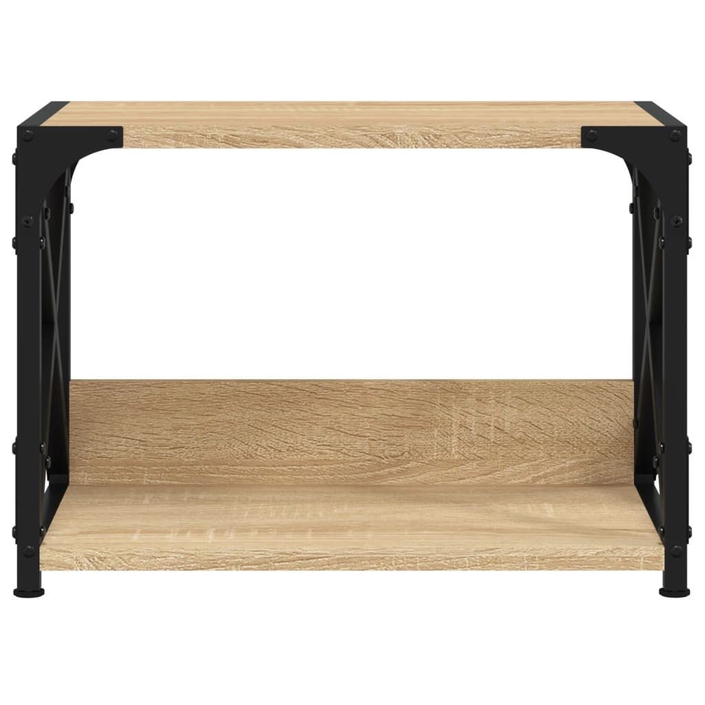 Printerstandaard 44X26X31,5 Cm Bewerkt Hout Kleurig Sonoma eiken