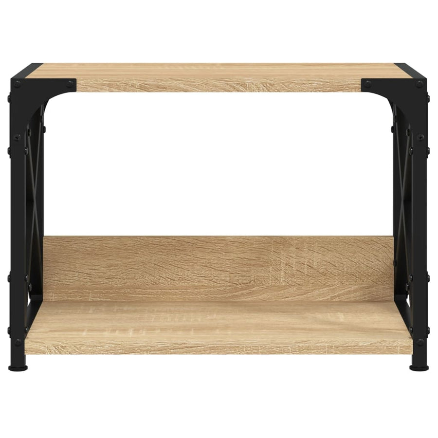 Printerstandaard 44X26X31,5 Cm Bewerkt Hout Kleurig Sonoma eiken