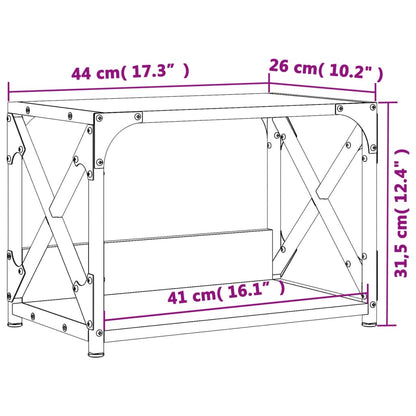 Printerstandaard 44X26X31,5 Cm Bewerkt Hout Kleurig Sonoma eiken