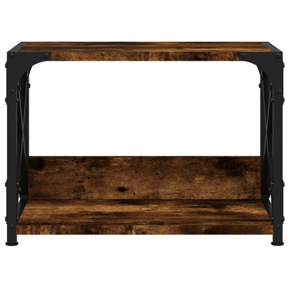 Printerstandaard 44X26X31,5 Cm Bewerkt Hout Kleur Gerookt eiken