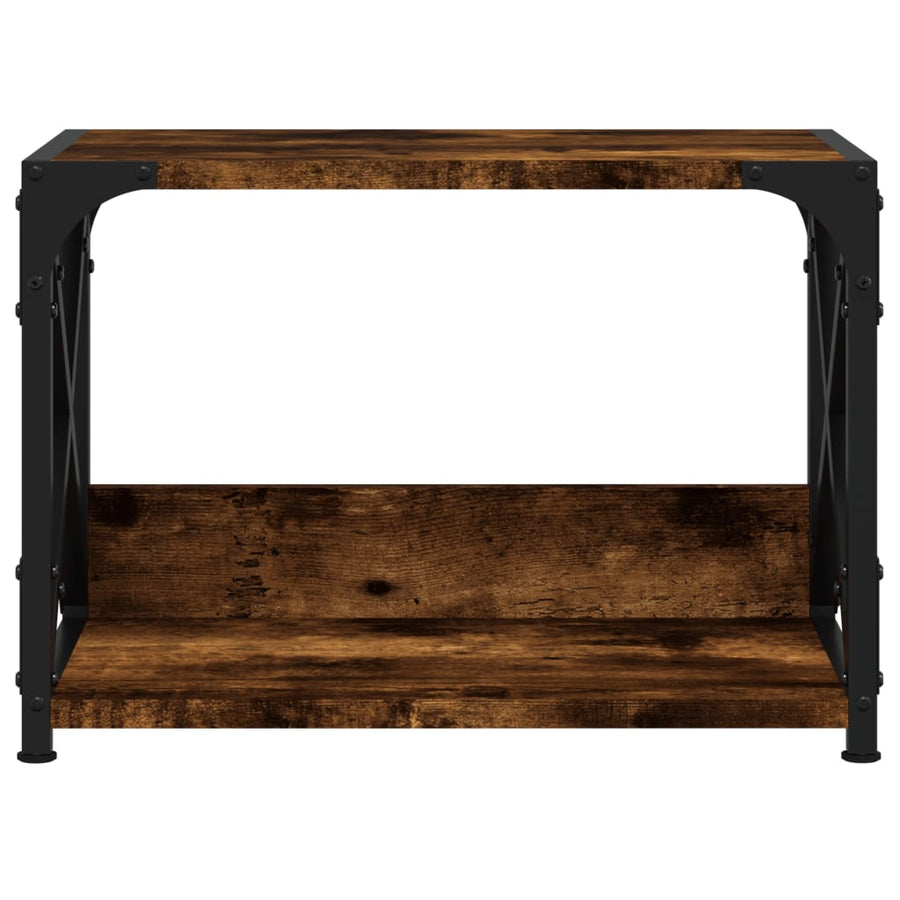 Printerstandaard 44X26X31,5 Cm Bewerkt Hout Kleur Gerookt eiken
