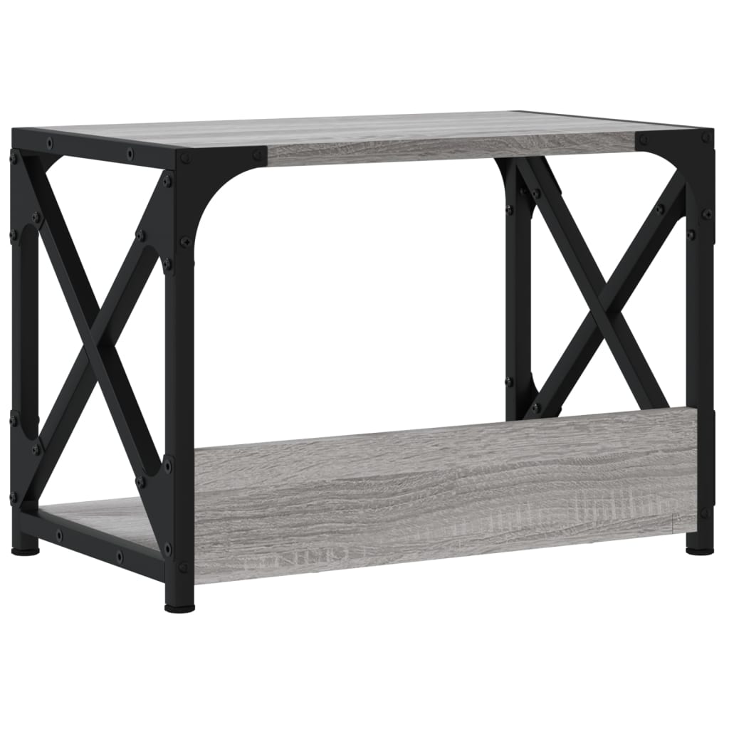 Printerstandaard 44x26x31,5 cm bewerkt hout grijs sonoma eiken Grijs sonoma