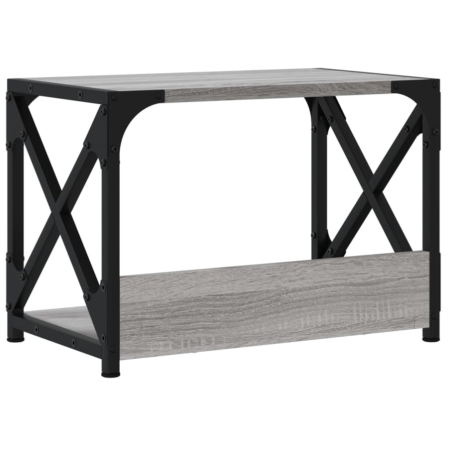 Printerstandaard 44x26x31,5 cm bewerkt hout grijs sonoma eiken Grijs sonoma