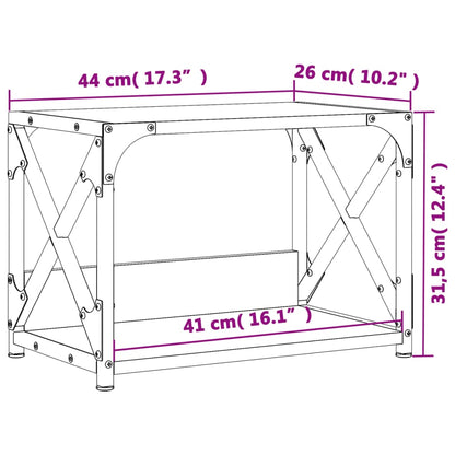 Printerstandaard 44x26x31,5 cm bewerkt hout grijs sonoma eiken Grijs sonoma