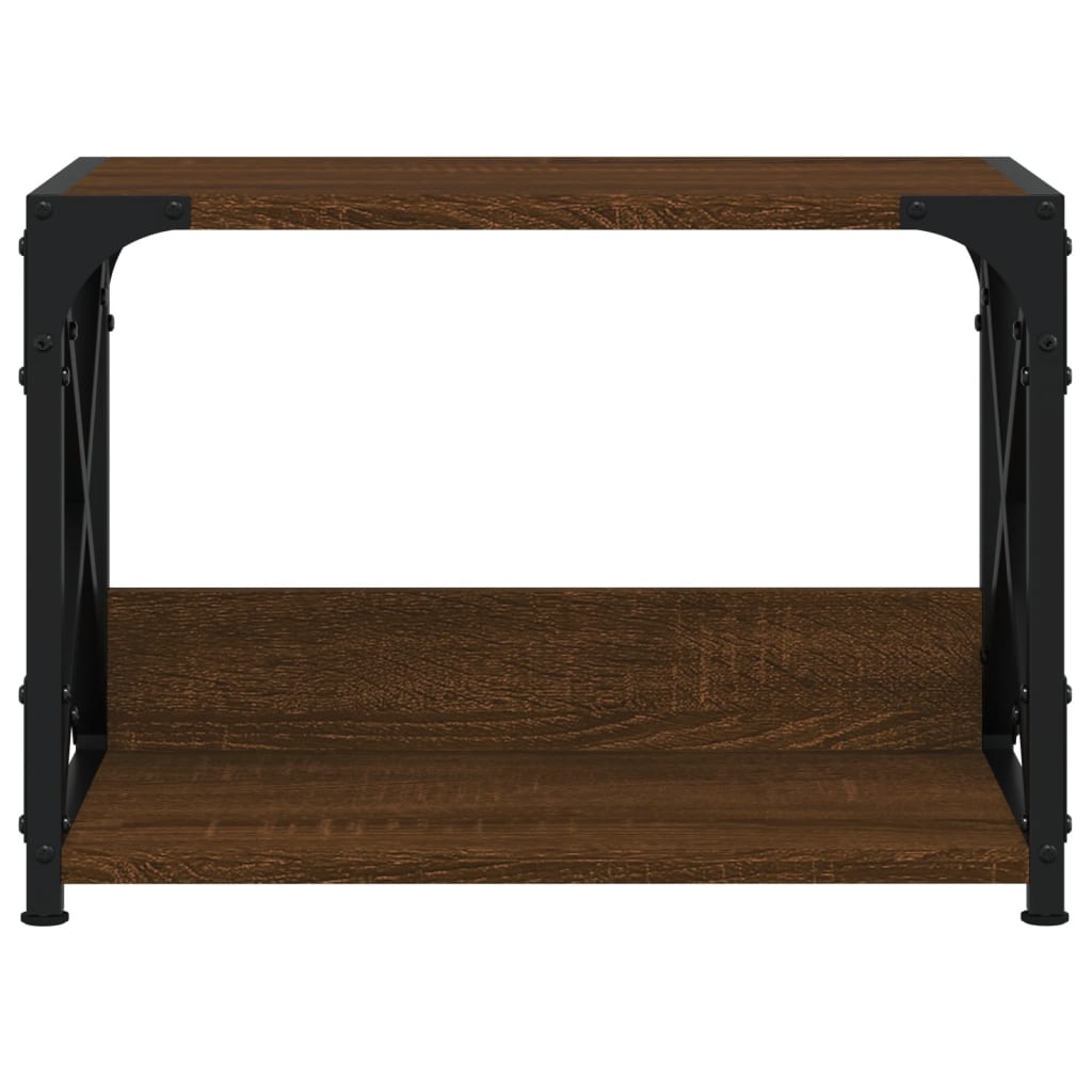 Printerstandaard 44X26X31,5 Cm Bewerkt Hout bruin eikenkleur