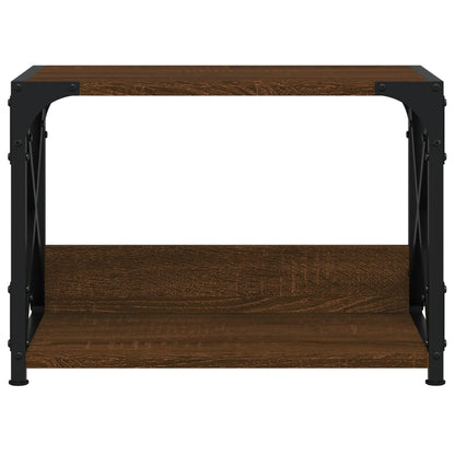 Printerstandaard 44X26X31,5 Cm Bewerkt Hout bruin eikenkleur