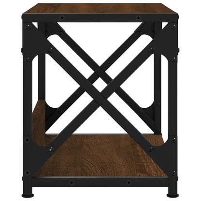 Printerstandaard 44X26X31,5 Cm Bewerkt Hout bruin eikenkleur