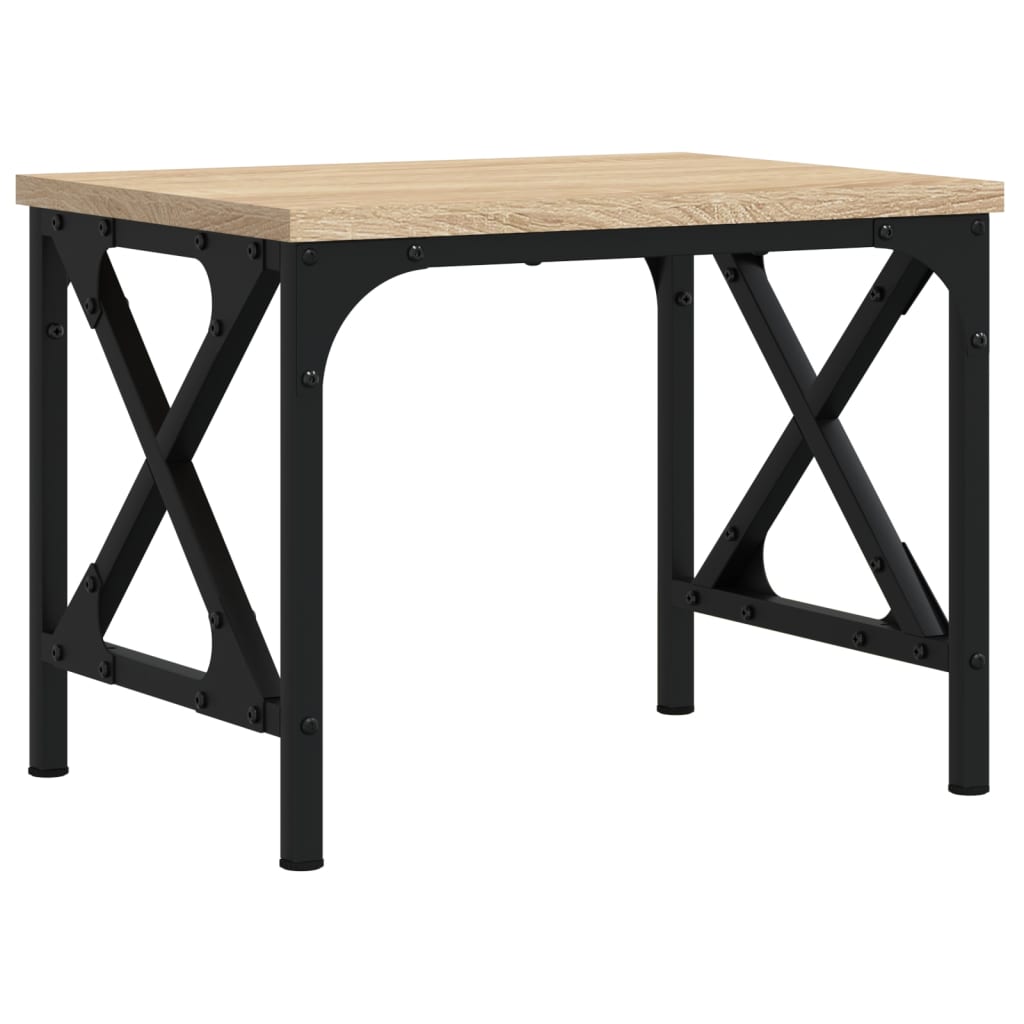 Printerstandaard 40x30x31 cm bewerkt hout sonoma eikenkleurig Sonoma eiken