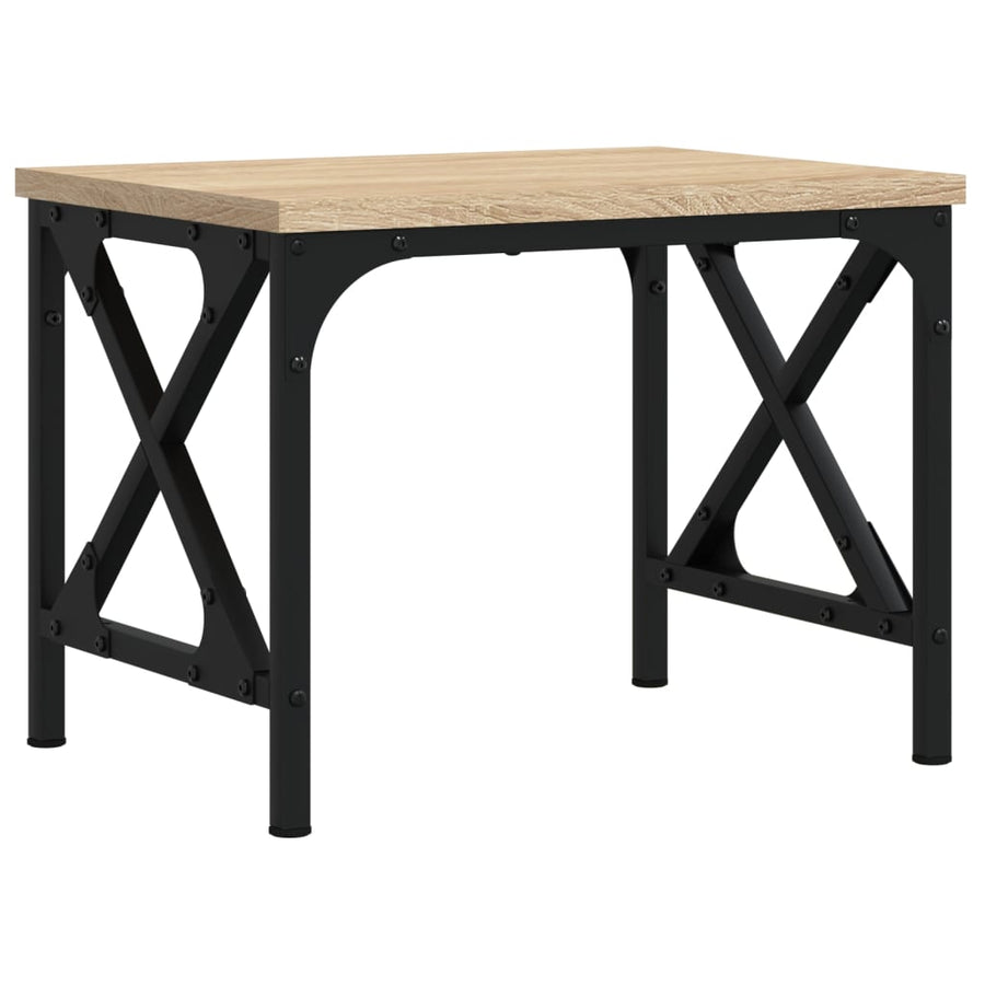 Printerstandaard 40x30x31 cm bewerkt hout sonoma eikenkleurig Sonoma eiken