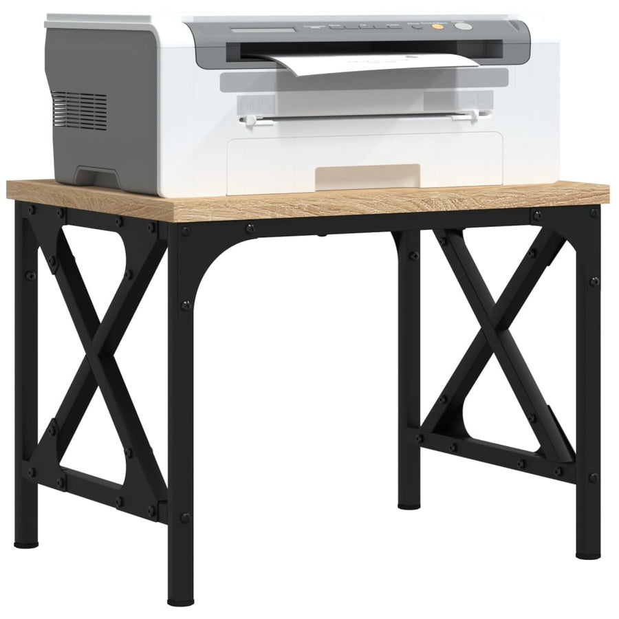 Printerstandaard 40x30x31 cm bewerkt hout sonoma eikenkleurig Sonoma eiken