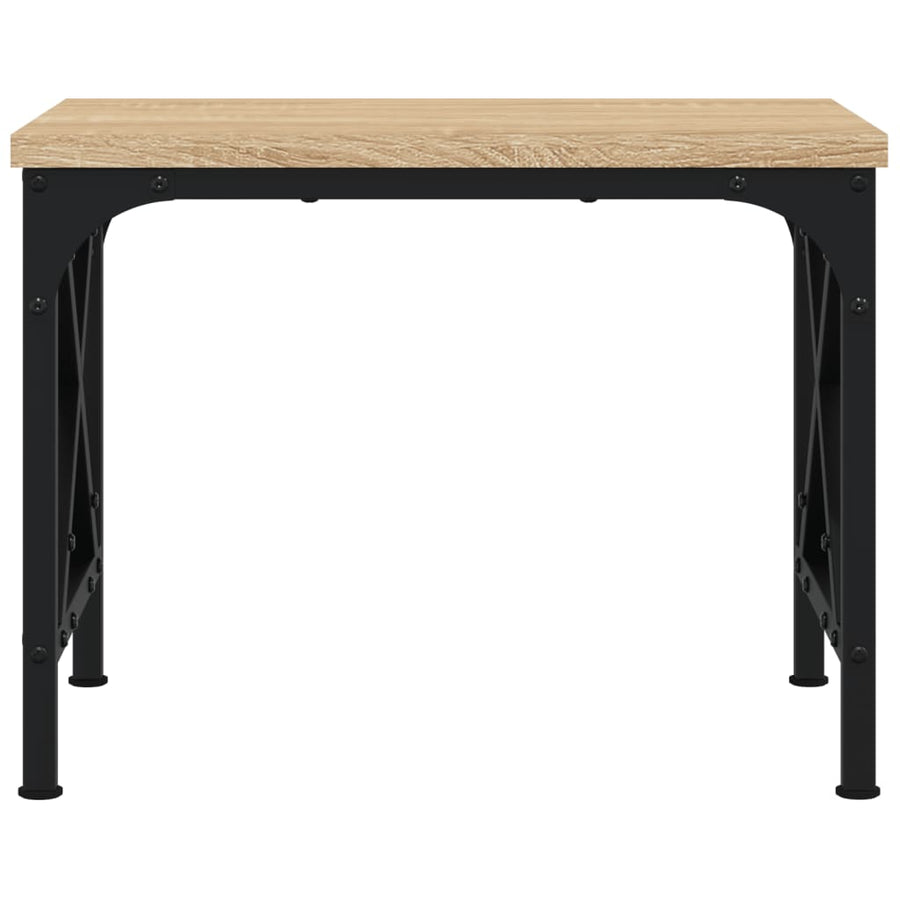 Printerstandaard 40x30x31 cm bewerkt hout sonoma eikenkleurig Sonoma eiken