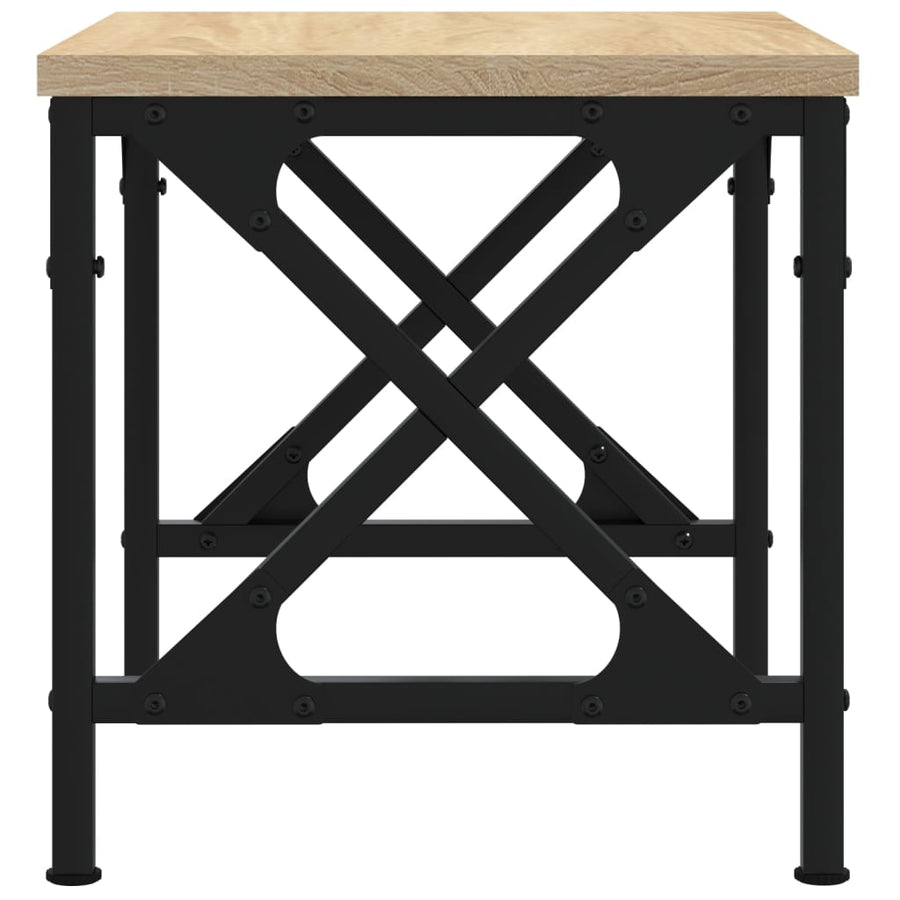Printerstandaard 40x30x31 cm bewerkt hout sonoma eikenkleurig Sonoma eiken