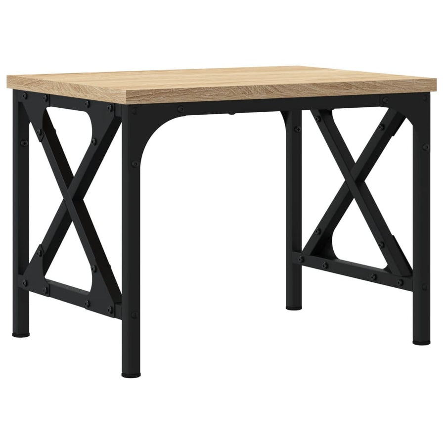 Printerstandaard 40x30x31 cm bewerkt hout sonoma eikenkleurig Sonoma eiken