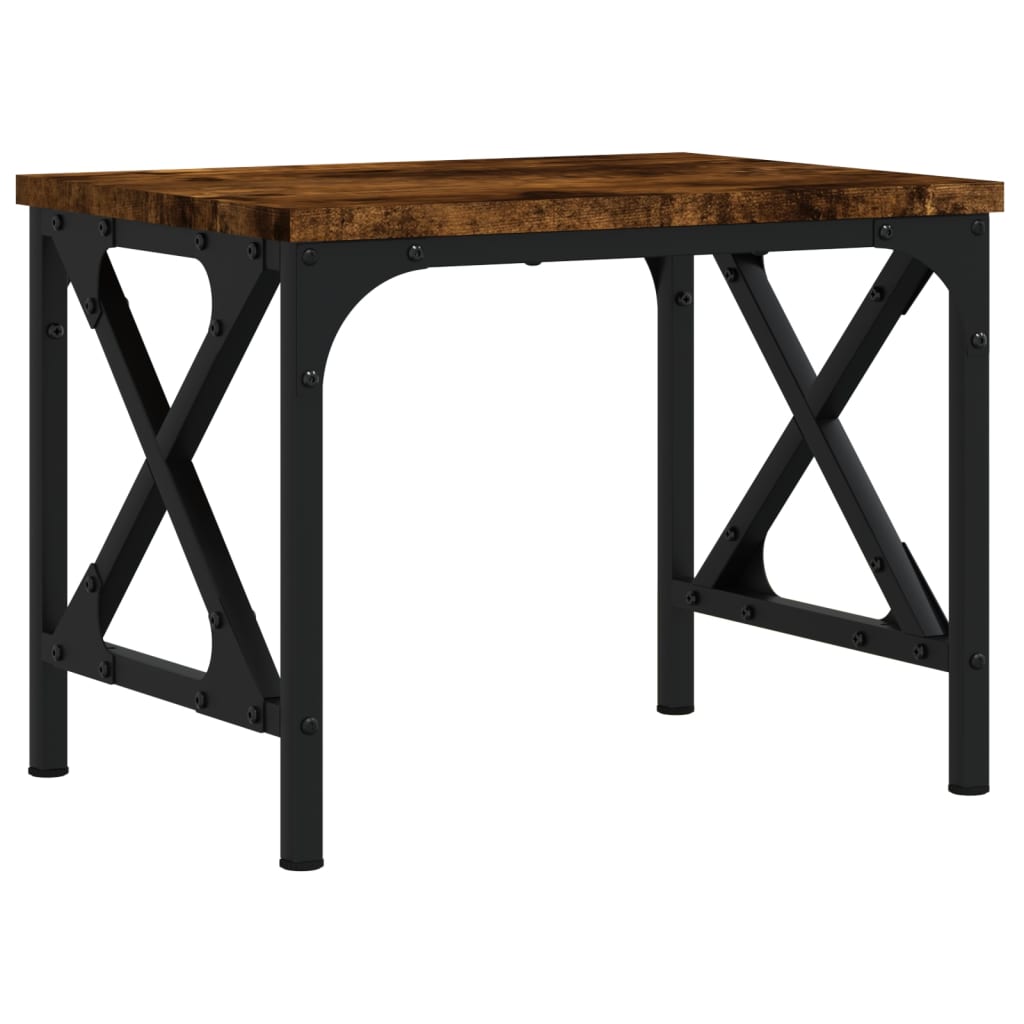 Printerstandaard 40X30X31 Cm Bewerkt Hout Kleurig Gerookt eiken