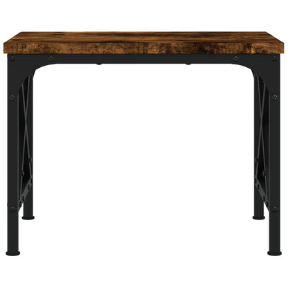 Printerstandaard 40X30X31 Cm Bewerkt Hout Kleurig Gerookt eiken