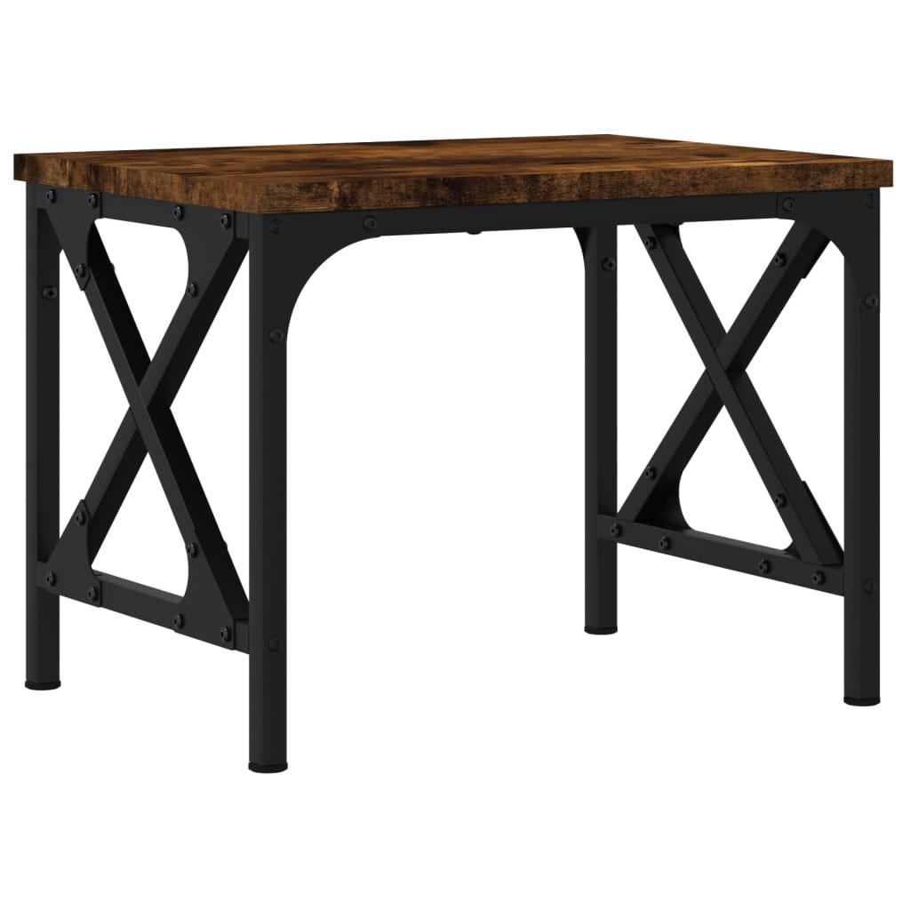 Printerstandaard 40X30X31 Cm Bewerkt Hout Kleurig Gerookt eiken