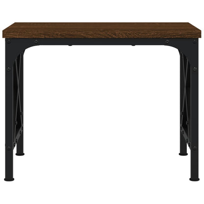 Printerstandaard 40x30x31 cm bewerkt hout bruin eikenkleur