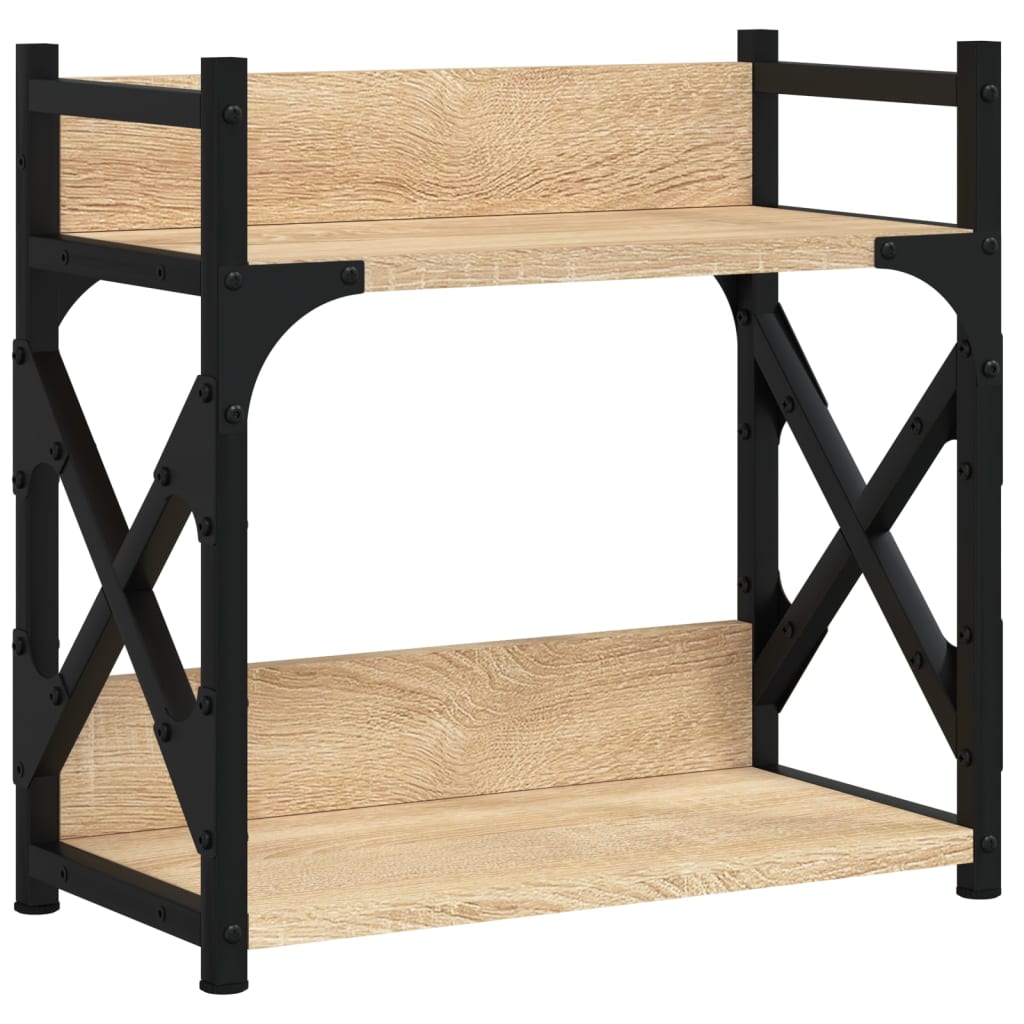 Printerstandaard 2-Laags 40X20X40 Cm Bewerkt Hout Sonoma eiken