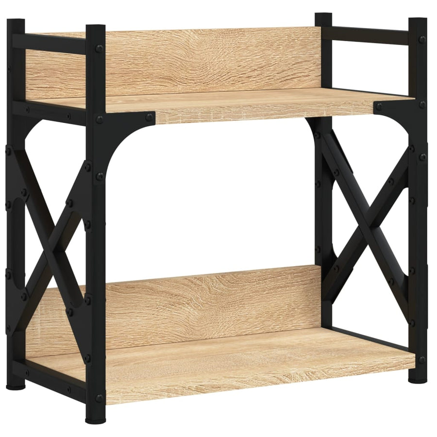 Printerstandaard 2-Laags 40X20X40 Cm Bewerkt Hout Sonoma eiken