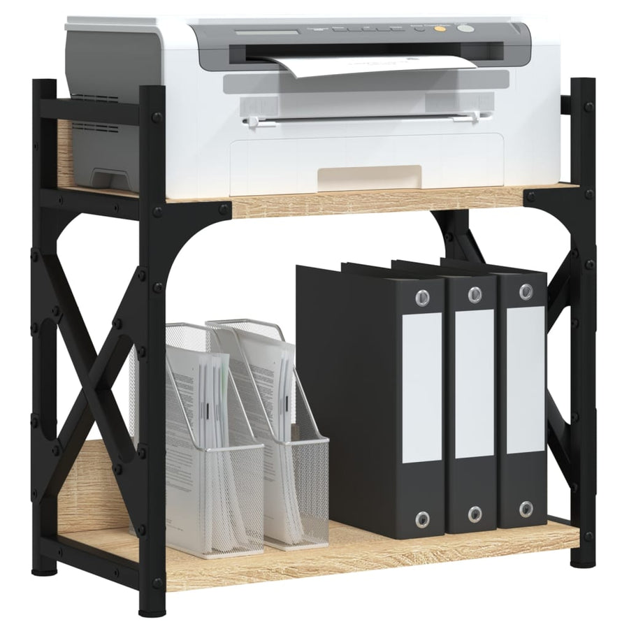 Printerstandaard 2-Laags 40X20X40 Cm Bewerkt Hout Sonoma eiken