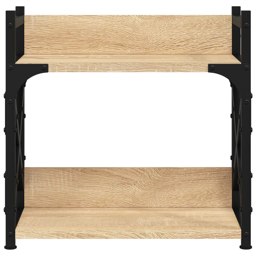 Printerstandaard 2-Laags 40X20X40 Cm Bewerkt Hout Sonoma eiken