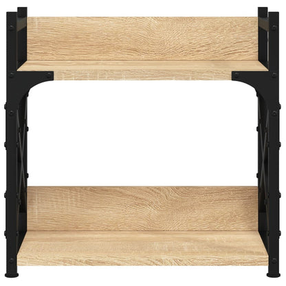 Printerstandaard 2-Laags 40X20X40 Cm Bewerkt Hout Sonoma eiken